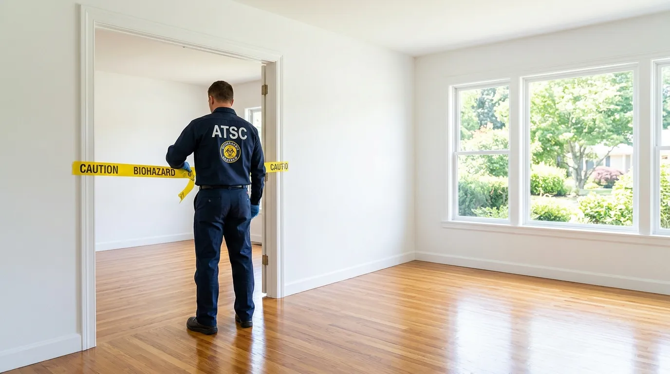 Certified biohazard cleanup crew performing Decomposition Cleanup in Stevenson Ranch